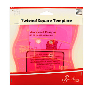 Лекало "Изогнутый квадрат" . Арт ERGG03.PNK              