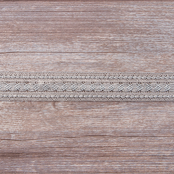 Кружево, 29 мм, цвет серый. Арт 2090/J9