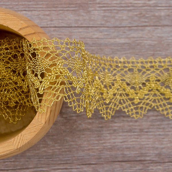 Кружево, 36 мм, золотой. Арт 3201/28