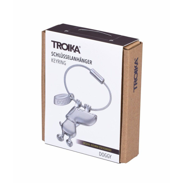 Брелок TROIKA "Собачка с плошкой". Арт KR17-14/MA
