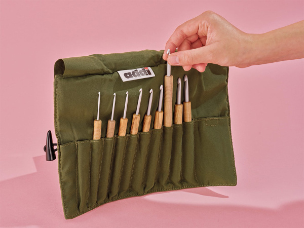 Набор крючков из оливкового дерева addiWrap, 2- 6 мм. Арт 632-2/000