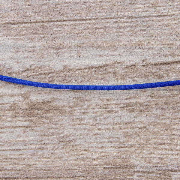 Шнур атласный мини-рулон, 2 мм, 4,5 м, цвет 13, голубой. Арт P00462-2мм-13           