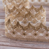 Мерсеризованное хлопковое кружево, 63 мм, цвет бежевый. Арт 2074/ZH