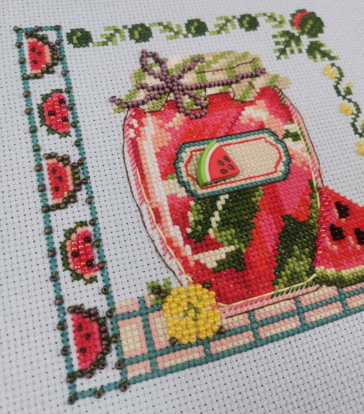 Набор для вышивания  "Сочный арбуз". Арт 13.003.50