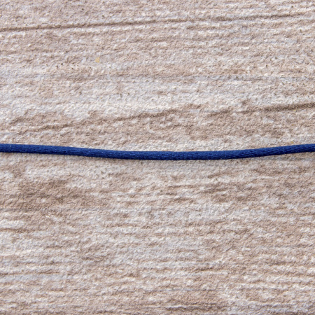 Шнур атласный мини-рулон, 2 мм, 4,5 м, цвет 15, синий-темный. Арт P00462-2мм-15           