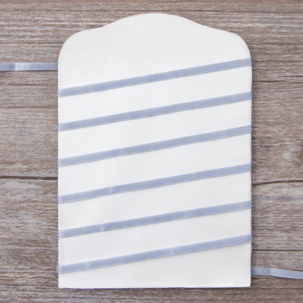 Лента для вышивания SAFISA на блистере, 4 мм, 5 м, цвет 27, серый. Арт P111-4мм-27             