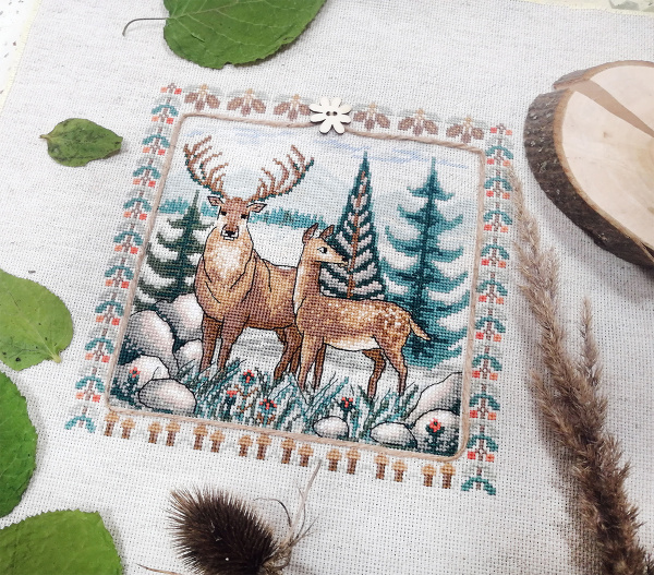 Набор для вышивания "Олени". Арт 03.017.11