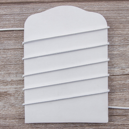 Резинка шляпная SAFISA, 2 мм, цвет 02, белый. Арт 4730-2мм-02