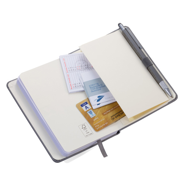 Блокнот с шариковой ручкой TROIKA . Арт NPP28/BG