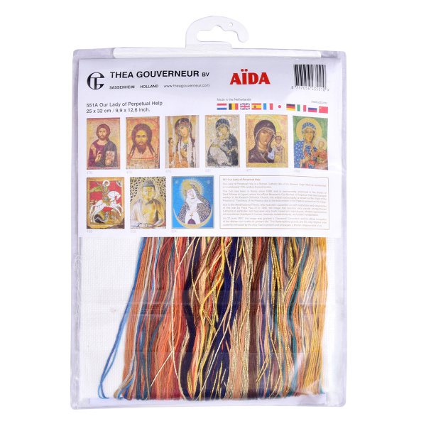 Набор для вышивания "Дева Мария", канва Aida 18 ct. Арт 551A