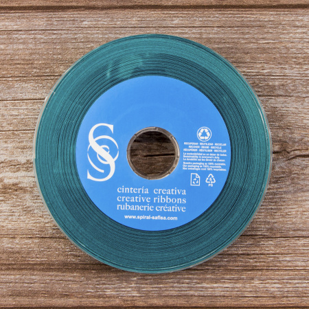 Косая бейка хлопок/полиэстер 20 мм, 25 м, цвет 55, малахитовый. Арт 6120-20мм-55            