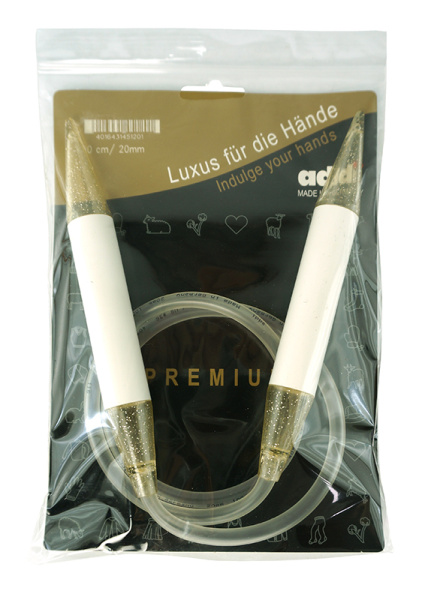 Спицы, круговые, пластик, addiChampagner №20, 100 см. Арт 405-7/20-100