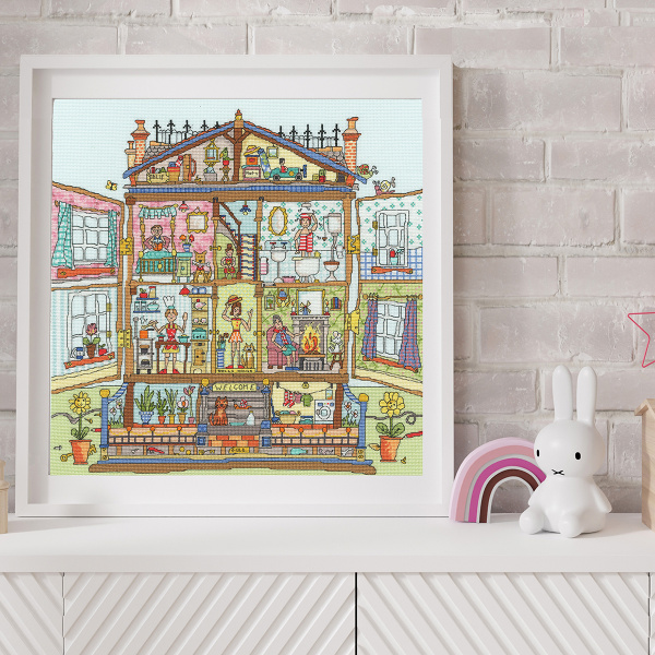 Набор для вышивания "Cut Thru' Dolls House". Арт XCT39