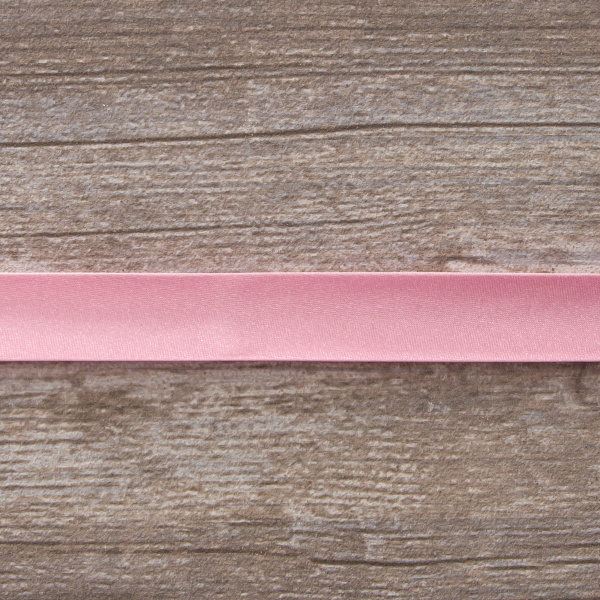 Косая бейка атласная  на блистере SAFISA, 20 мм, 2,5 м, цвет 05, розовый. Арт P06260-20мм-05          