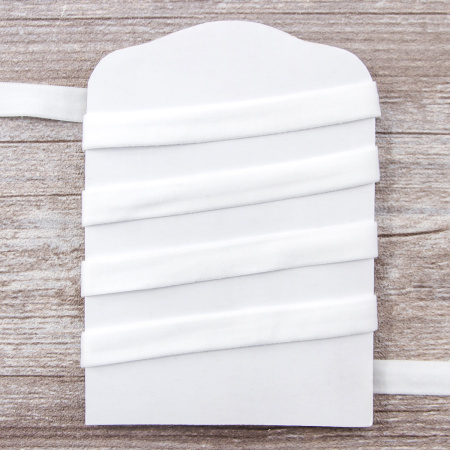 Резинка продежка, Safisa, 10 мм, цвет 02, белый. Арт 4784-10мм-02