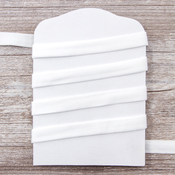 Резинка продежка, Safisa, 10 мм, цвет 02, белый. Арт 4784-10мм-02