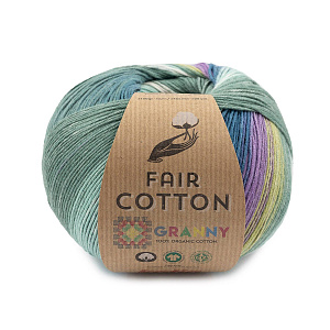 Пряжа Fair Cotton Granny, 100% хлопок, 150 г, 465 м