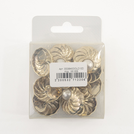 Пуговица DISBOTON, размер 40  цвет  C/GOLD1 D 079. Арт 3329840GOLD10D