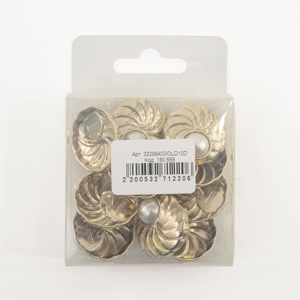 Пуговица DISBOTON, размер 40  цвет  C/GOLD1 D 079. Арт 3329840GOLD10D