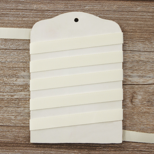 Лента репсовая SAFISA, 10 мм, 25 м, цвет 03 молочный. Арт 350-10мм-03