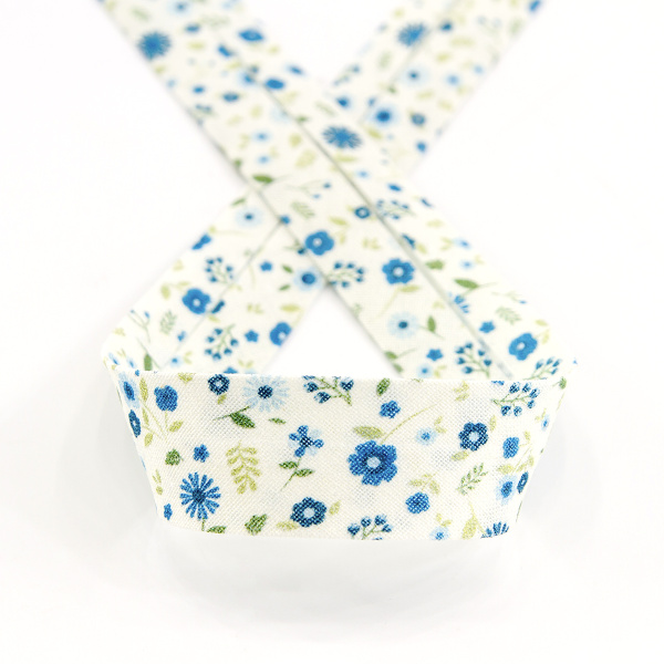 Косая бейка с рисунком SAFISA, арт.6626, 20 мм, 20 м, цвет 02. Арт 6626-20мм-02