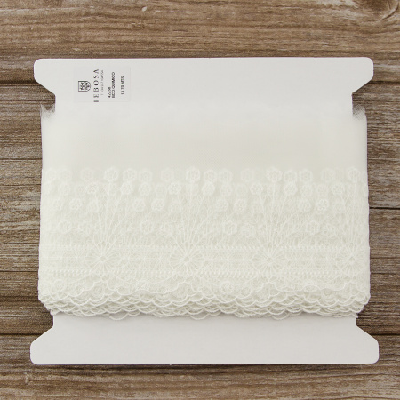 Кружево-вышивка на тюле, 50 мм. Арт 42238/00