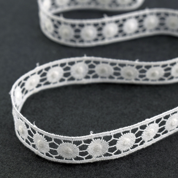 Гипюр, 18 мм, цвет белый. Арт K052/01