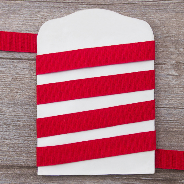 Тесьма киперная хлопковая на блистере SAFISA, 14 мм, 2,5 м , цвет 14, красный. Арт P00260C-14мм-14         