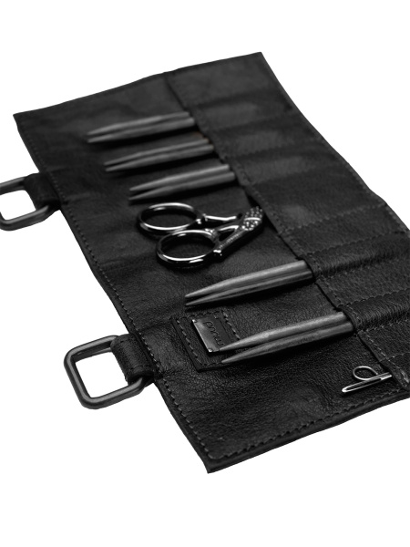 Органайзер для спиц и крючков "Carita I" Black. Арт QB-4710/Black