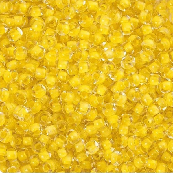 Бисер Preciosa №10, 5 г., цвет №38386 желтый прозрачный. Арт G 38386