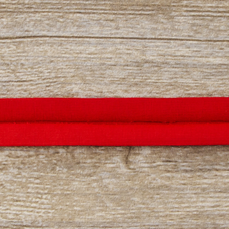 Косая бейка хлопок, 20 мм, 20 м, цвет 14, красный. Арт 6598-20мм-14