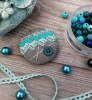 Набор для создания броши "Бирюза". Арт 30.002.01