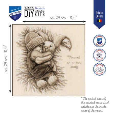 Набор для вышивания "Малыш с зайчиком" . Арт PN-0202245