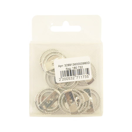 Пуговица DISBOTON, размер 36 ZA-OR-CFR-RA-AC цвет 36 C/09 NIKEL-NIKEL-FR ART.2474. Арт 32891360000980D