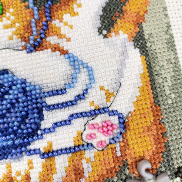 Набор для вышивания "Кот и клубок". Арт 13.003.15