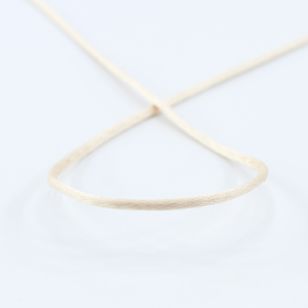 Шнур атласный SAFISA 2 мм, 25 м, цвет 41, экрю. Арт 462-41                  