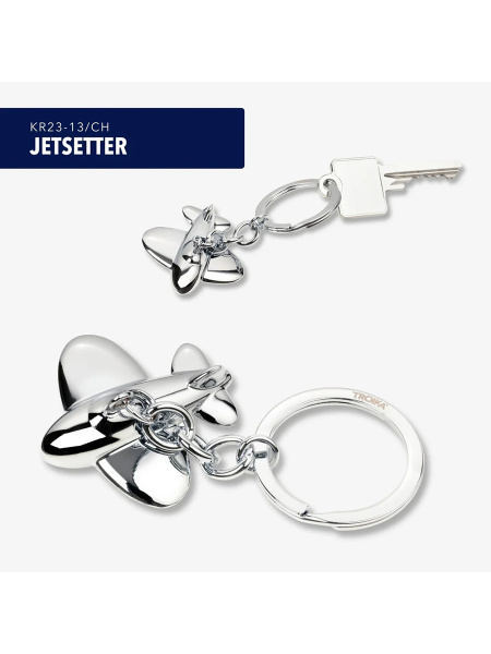 Брелок TROIKA "JETSETTER". Арт KR23-13/CH