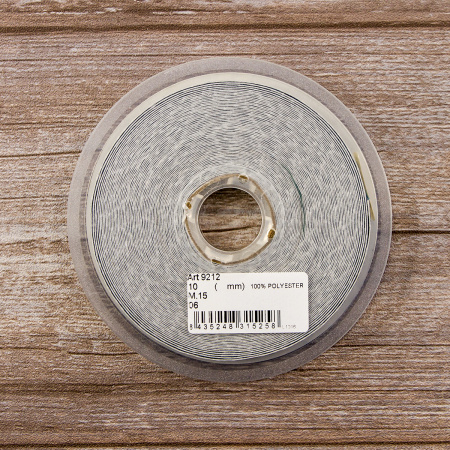 Лента жаккардовая с люрексом SAFISA, 10 мм, 15 м, цвет 06. Арт 9212-10мм-06