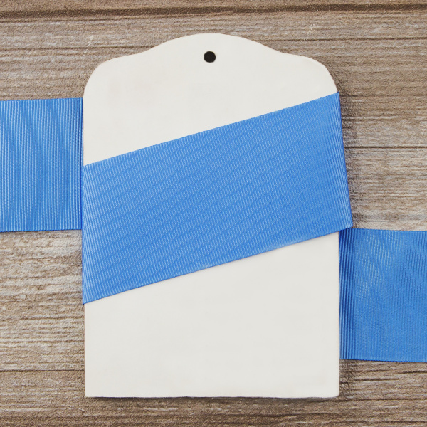 Лента репсовая SAFISA, 50 мм, 25 м, цвет 65 голубой. Арт 350-50мм-65