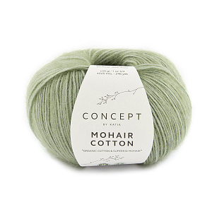 Пряжа Mohair Cotton, 70% хлопок, 30% мохер, 50 г, 225 м