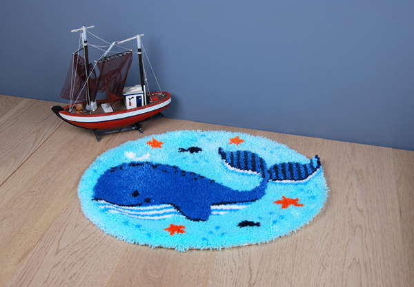 Набор для вышивания коврика "Забавный кит". Арт PN-0191853