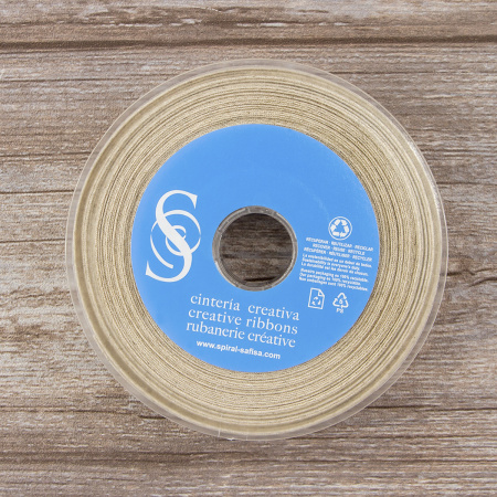 Косая бейка хлопок/лён, 20 мм, 20 м, цвет 145, серо-коричневый. Арт 6602-20мм-143