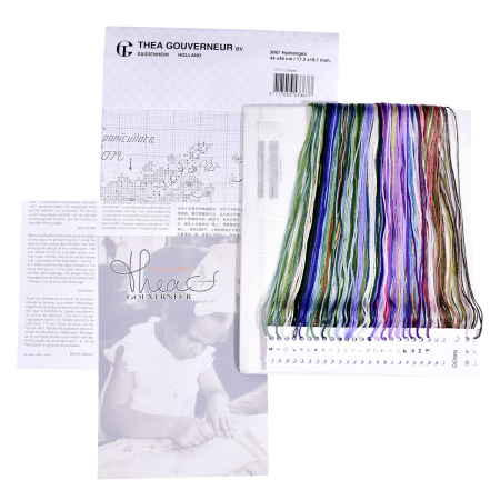 Набор для вышивания "Гортензия", канва аида 16 ct. Арт 3067A                   