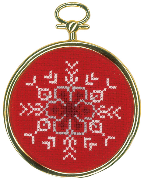 Набор для вышивания елочные украшения "Ледяные звездочки" . Арт PN-0172218