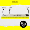 Стержни G2 " International King Size Refill" для шариковых ручек, 9,8 см, 0,7 мм, цвет черный, 6 шт. Арт 70039