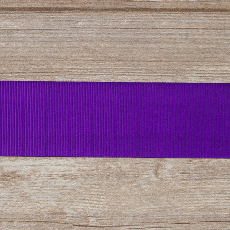 Лента репсовая SAFISA, 50 мм, 25 м, цвет 39 фиолетовый. Арт 350-50мм-39