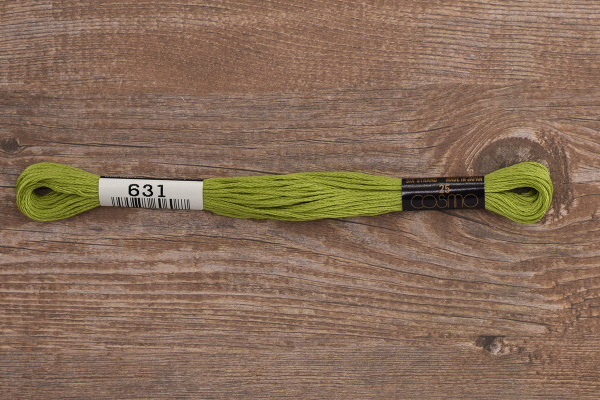 Мулине COSMO однотонный цвет  631       . Арт 25-6/631       