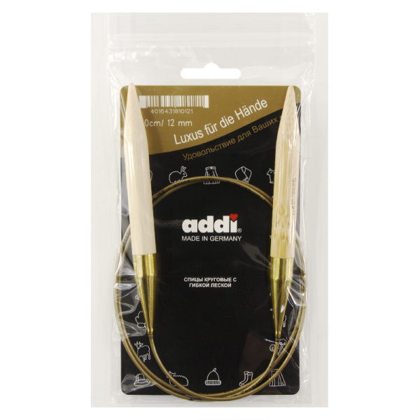 Спицы, круговые, бамбук addiNature BAMBOO №12, 100 см. Арт 555-7/12-100