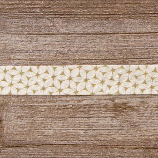 Косая бейка с рисунком SAFISA, арт.6630, 20 мм, 20 м, цвет 01. Арт 6630-20мм-01