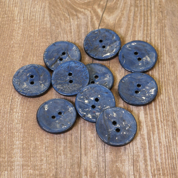 Пуговицы CONCEPT, размер 40, кокос, цвет COL.6 синий. Арт 1919H-040-COL.6